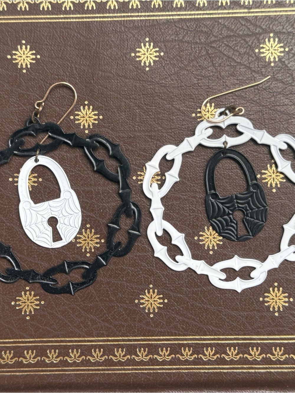 While Odin Sleeps Chain & Lock Earrings
